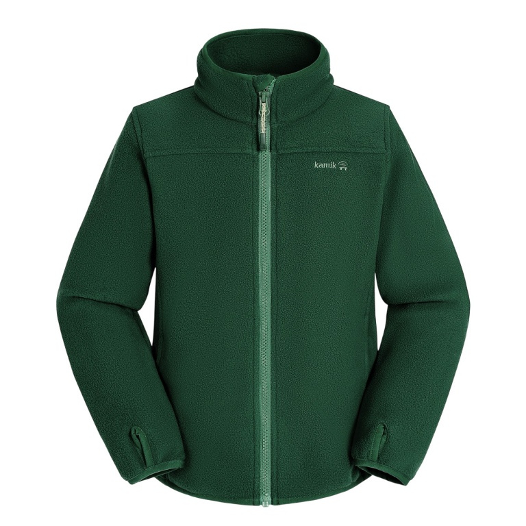 Kamik Fleece Jacket Ridley (warm, polar fleece) dark green boys